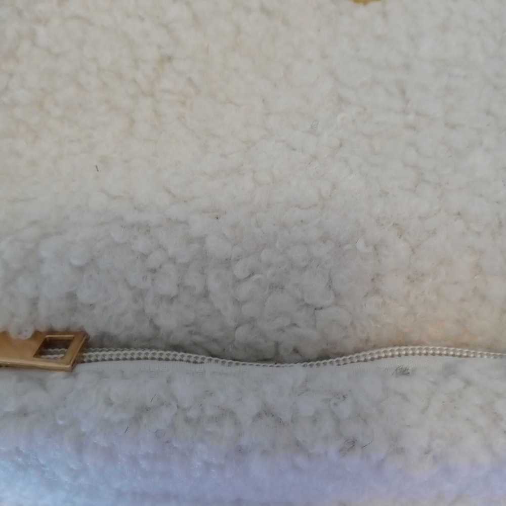 White Faux Fur Clutch - Picture 10 of 11